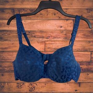 5 for $25🔥Ambrielle Jasmine Blue Cheetah Print Bra 40C
